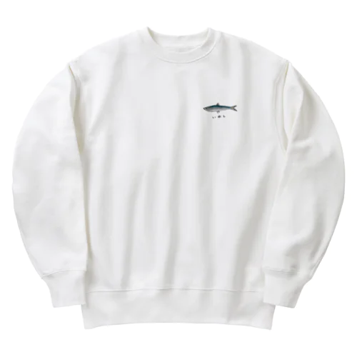 いわしの絵 Heavyweight Crew Neck Sweatshirt