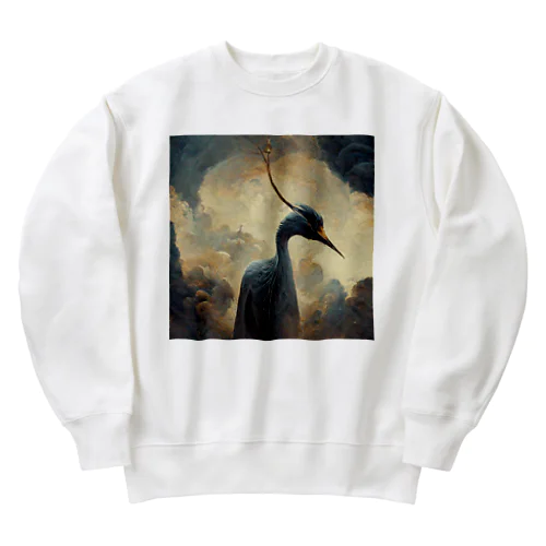 ツルの神様 Heavyweight Crew Neck Sweatshirt