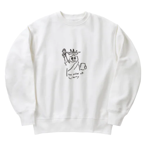 じゆうのめがみ Heavyweight Crew Neck Sweatshirt