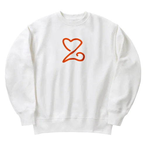 love is over Heavyweight Crew Neck Sweatshirt