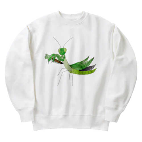 ゆるいカマキリ Heavyweight Crew Neck Sweatshirt