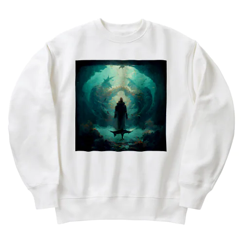 サメの神様 Heavyweight Crew Neck Sweatshirt