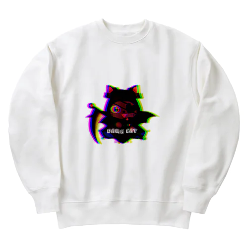 デスにゃん（little dark cat） Heavyweight Crew Neck Sweatshirt