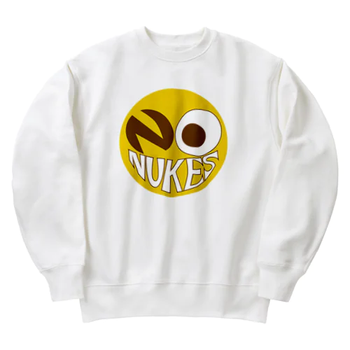 NO NUKES SMILE Heavyweight Crew Neck Sweatshirt