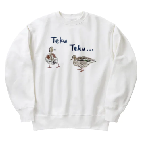 お散歩カモず カラーラフ① Heavyweight Crew Neck Sweatshirt