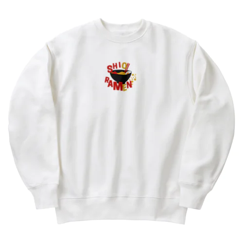 塩ラーメンのグッズ Heavyweight Crew Neck Sweatshirt