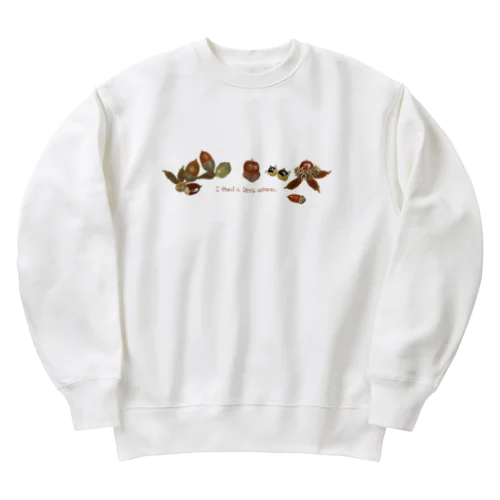 どんぐりコロコロ木の実2 Heavyweight Crew Neck Sweatshirt