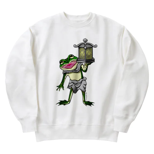 天燈鬼トノサマガエルちゃん Heavyweight Crew Neck Sweatshirt