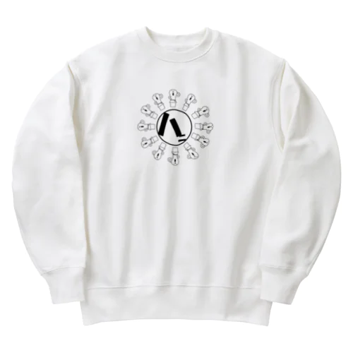 はにわマーク Heavyweight Crew Neck Sweatshirt