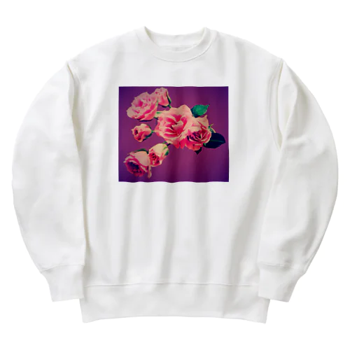 いつか見たバラ Heavyweight Crew Neck Sweatshirt