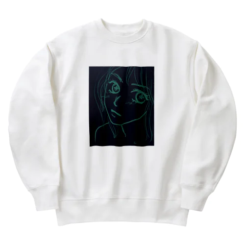 怒ってないもん Heavyweight Crew Neck Sweatshirt