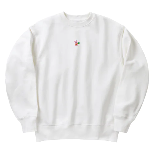 ピンクのうさぎ Heavyweight Crew Neck Sweatshirt