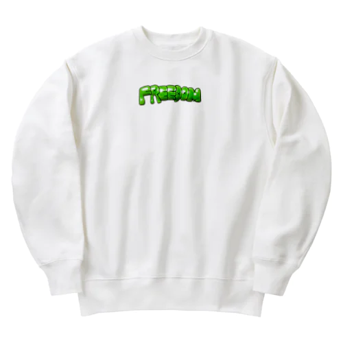 Freedomスプレーアートパーカー Heavyweight Crew Neck Sweatshirt