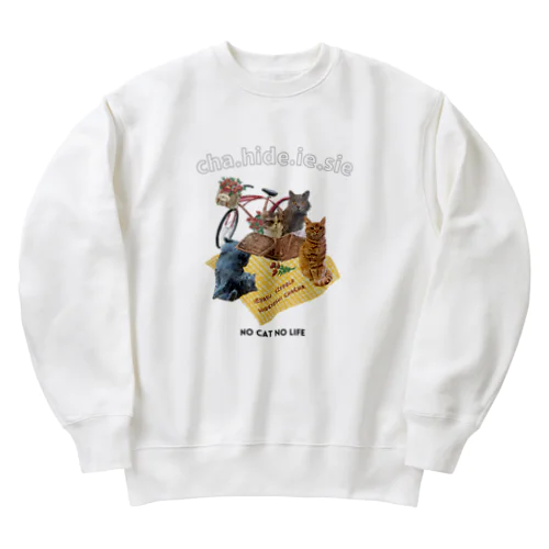 Chahideyasuc　hareame Heavyweight Crew Neck Sweatshirt