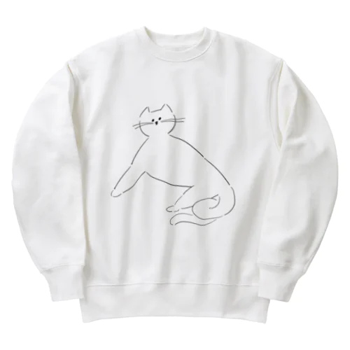 にゃんこさん Heavyweight Crew Neck Sweatshirt