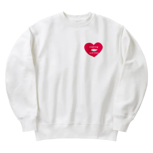 Fishing Everyday love Heavyweight Crew Neck Sweatshirt