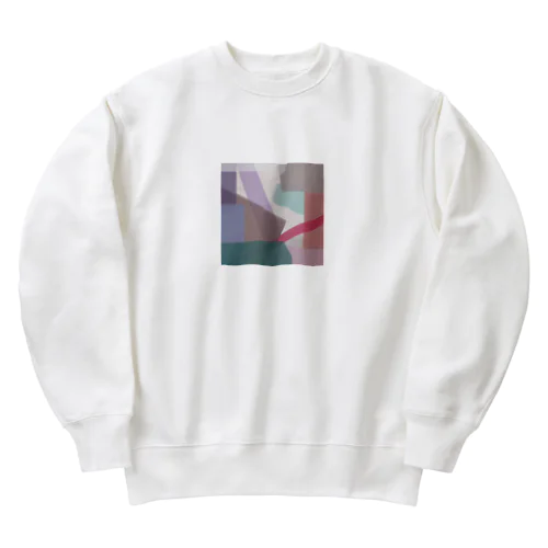 moca mint berry Heavyweight Crew Neck Sweatshirt