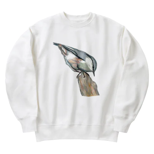 [森図鑑] ゴジュウカラ Heavyweight Crew Neck Sweatshirt