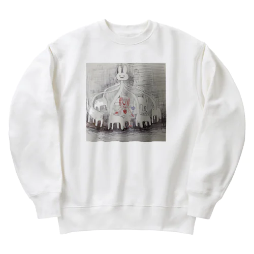 うさぎちゃんの遊園地 Heavyweight Crew Neck Sweatshirt