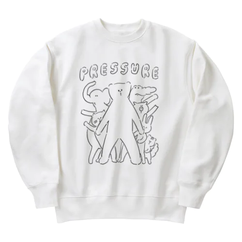 くまちゃんのプレッシャー！！ Heavyweight Crew Neck Sweatshirt