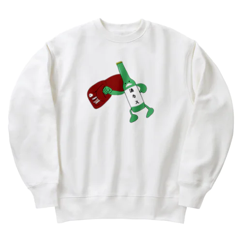 酒カスくん Heavyweight Crew Neck Sweatshirt