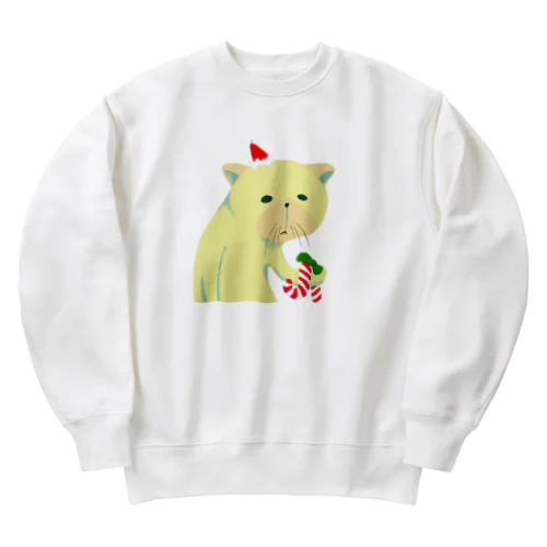 つかれたねこはXmas Heavyweight Crew Neck Sweatshirt