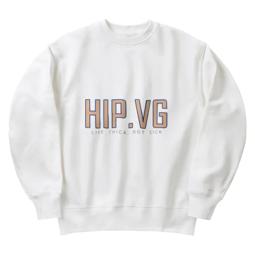 HIPVG with Tag line Heavyweight Crew Neck Sweatshirt