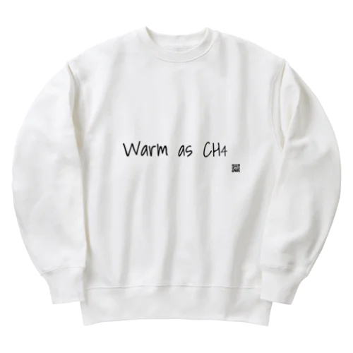 Warm as CH₄ Heavyweight Crew Neck Sweatshirt