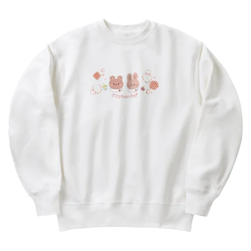 ベーべクマとベーべウサギ Heavyweight Crew Neck Sweatshirt