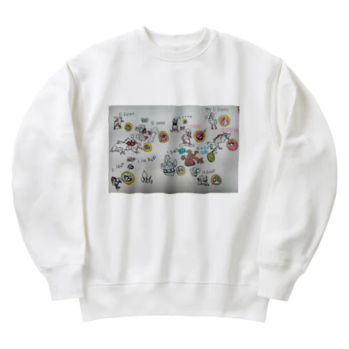 珍しい動物たち Heavyweight Crew Neck Sweatshirt