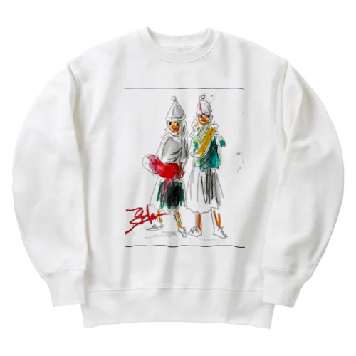 イカした2人 Heavyweight Crew Neck Sweatshirt