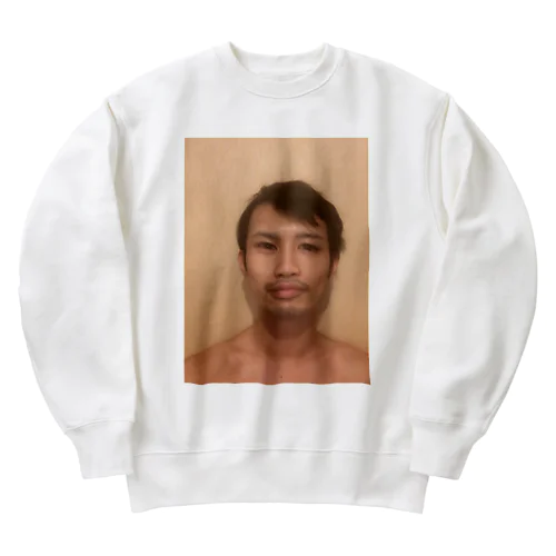 ちゃんめろグッズ(タイじんのすがた) Heavyweight Crew Neck Sweatshirt