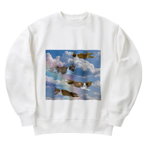 飛びましたウザいやつ Heavyweight Crew Neck Sweatshirt