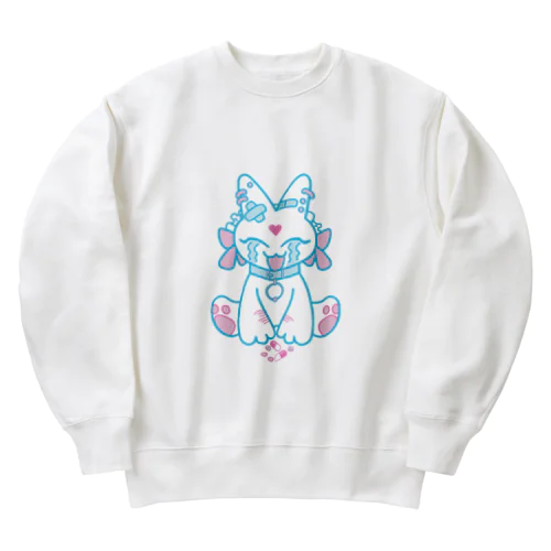 お薬いやいやねこちゃん Heavyweight Crew Neck Sweatshirt