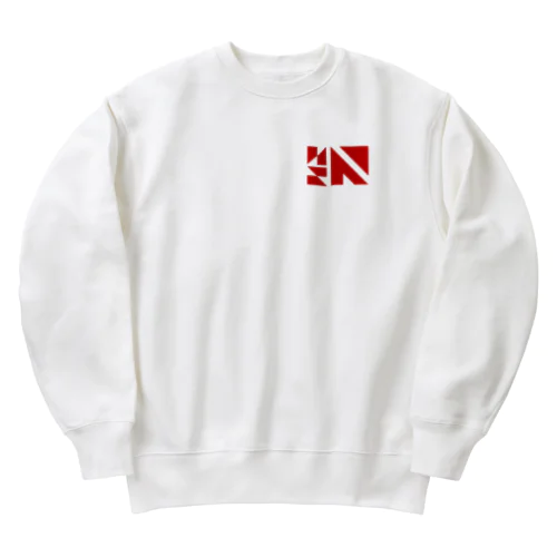 何言残事ロゴシリーズ Heavyweight Crew Neck Sweatshirt