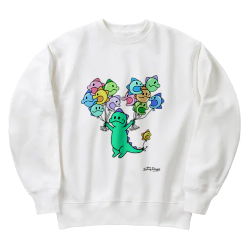 ドラゴン、浮いてみた。 Heavyweight Crew Neck Sweatshirt