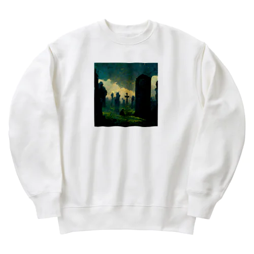 墓 Heavyweight Crew Neck Sweatshirt