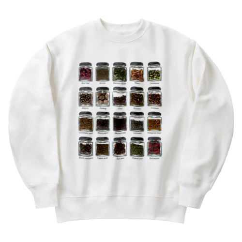 食べ物-スパイス- Heavyweight Crew Neck Sweatshirt