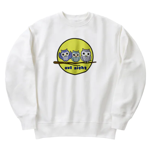 フクロウトリオ Heavyweight Crew Neck Sweatshirt