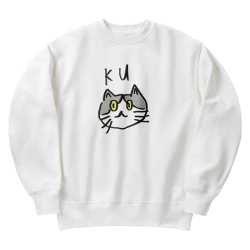 猫のくうすけ  Heavyweight Crew Neck Sweatshirt