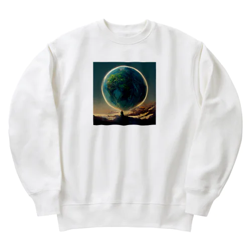 地球 Heavyweight Crew Neck Sweatshirt