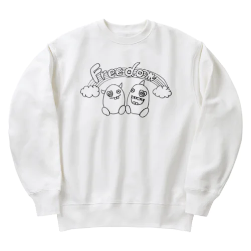 フリフリちゃんとダムダムくん Heavyweight Crew Neck Sweatshirt