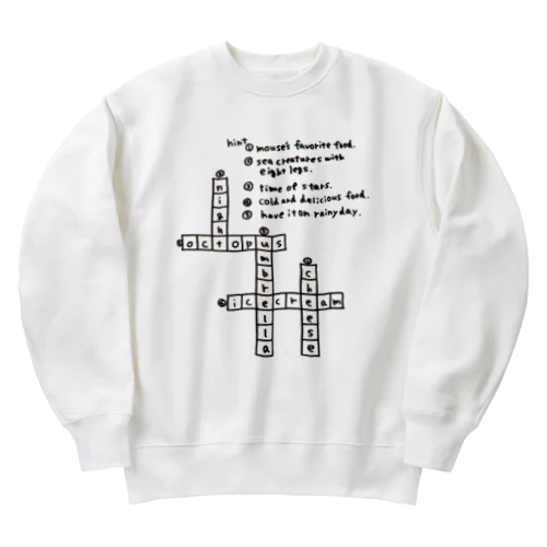 crossword スウェット Heavyweight Crew Neck Sweatshirt