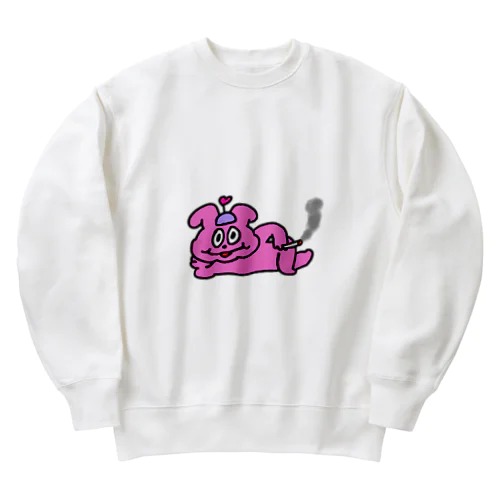 やさぐれウサギくん Heavyweight Crew Neck Sweatshirt