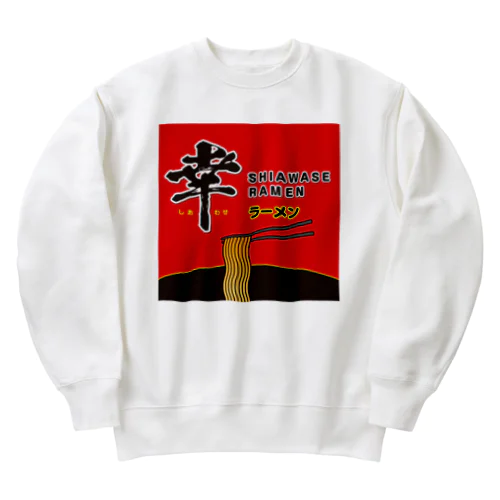 幸ラーメン しあわせらーめん Heavyweight Crew Neck Sweatshirt