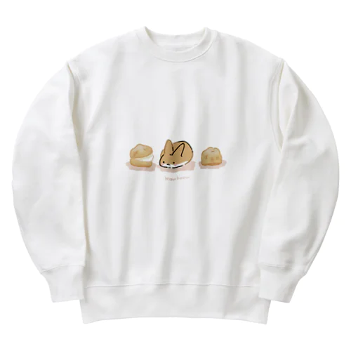 シュークリームうさぎ Heavyweight Crew Neck Sweatshirt