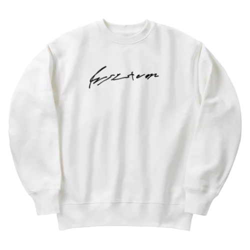 K2system ヘビートレーナー（黒文字） Heavyweight Crew Neck Sweatshirt