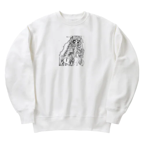 こわいおんなのひと Heavyweight Crew Neck Sweatshirt