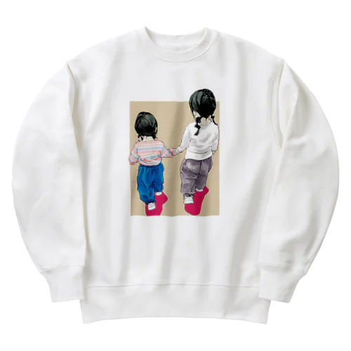 m&k べーじゅ Heavyweight Crew Neck Sweatshirt