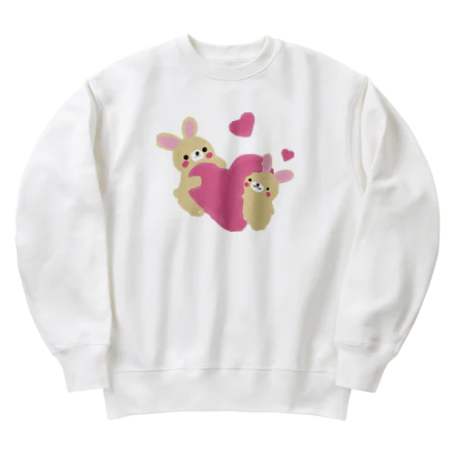 かわいいうさちゃん Heavyweight Crew Neck Sweatshirt